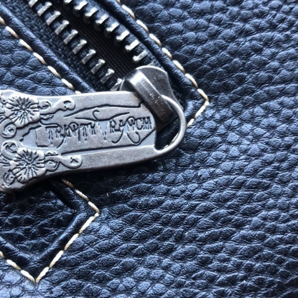 Trinity Ranch Black Turquoise Silver Hardware Sho… - image 6